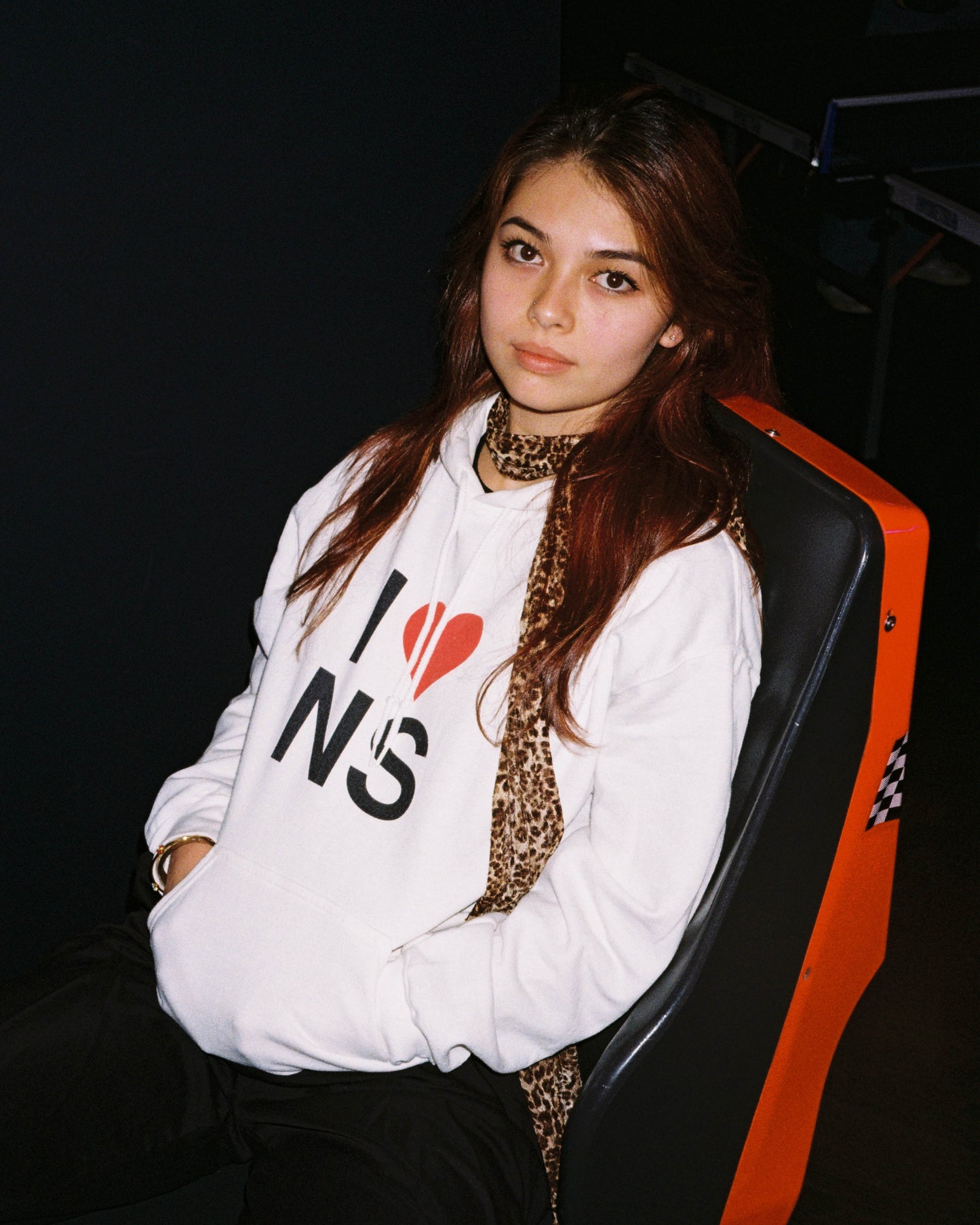 WHITE HOODIE