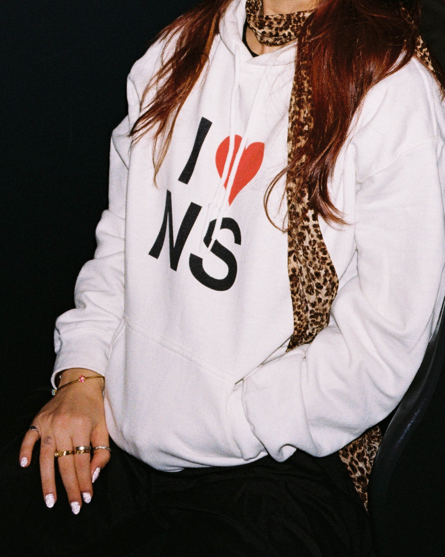 WHITE HOODIE