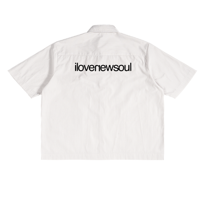 WHITE OVERSIZED BOXY BUTTON SHIRT