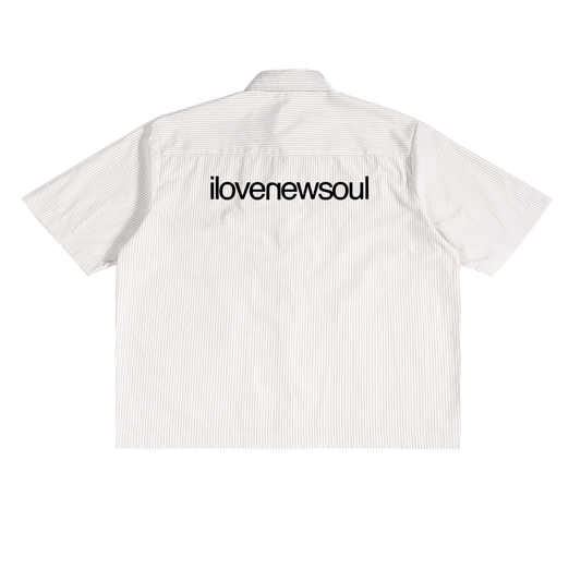 WHITE OVERSIZED BOXY BUTTON SHIRT