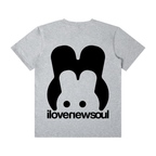 ILNS Bunny Crew (180 GSM) in Formal Gray, back view