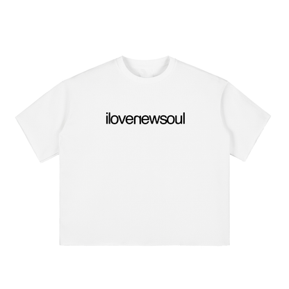 WHITE BOXY RAW SHIRT