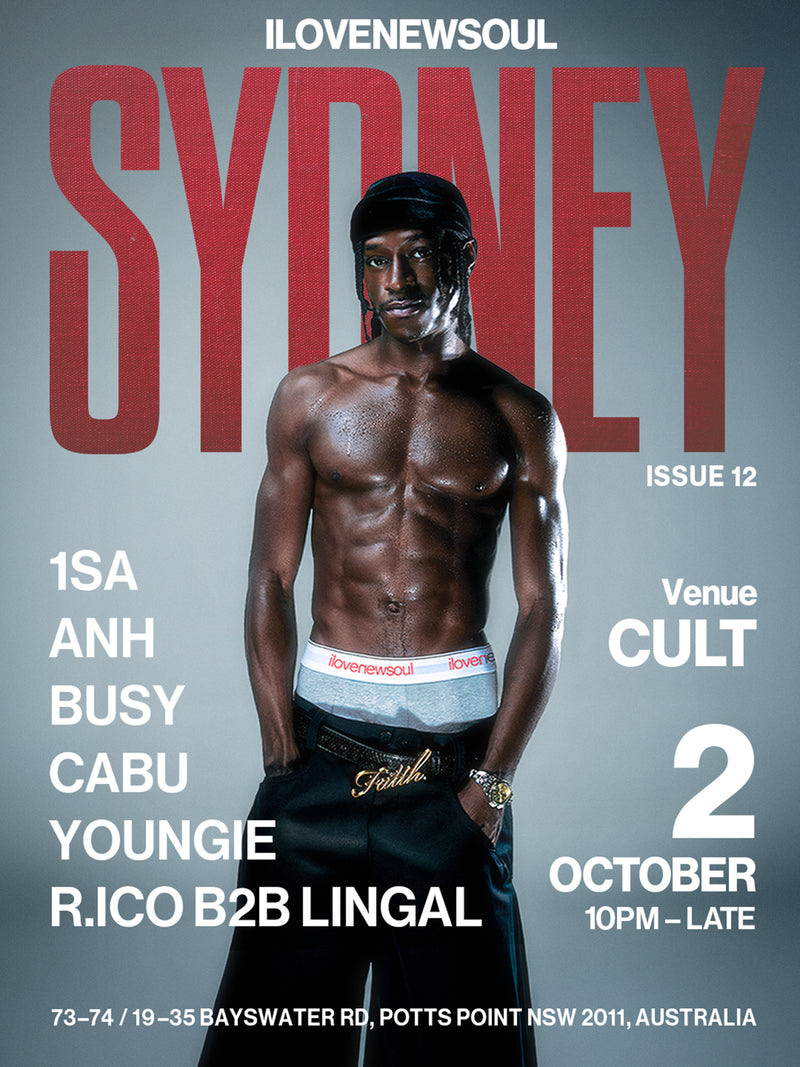 ILOVENEWSOUL Sydney flyer. Next stop Sydney, Friday 2 October 2026, Cult, 73-74, 19-35 Bayswater Road, Potts Point NSW 2011.