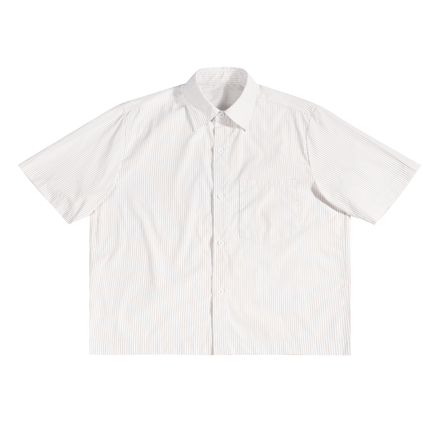 WHITE OVERSIZED BOXY BUTTON SHIRT