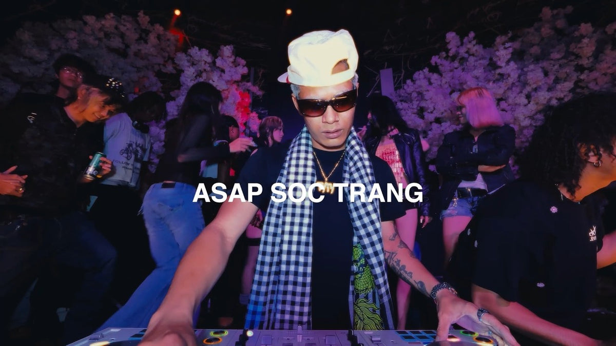 A$AP SOC TRANG playing a Vietnamese hip hop DJ set at a sold out ILOVENEWSOUL x VNGG night in Saigon, Ho Chi Minh City.